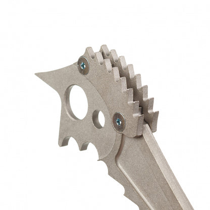 Close up details of Aspeed ice climbing tool fort-sport pick on a white background